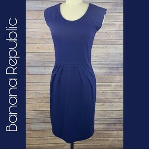 Banana Republic Blue Sleeveless Dress